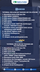 Cara Bayar Via ATM